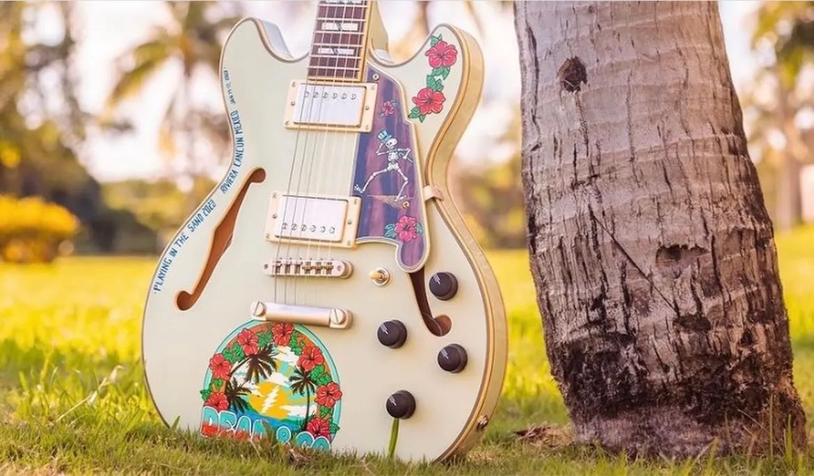 Dead and Company hand-painted collector guitar