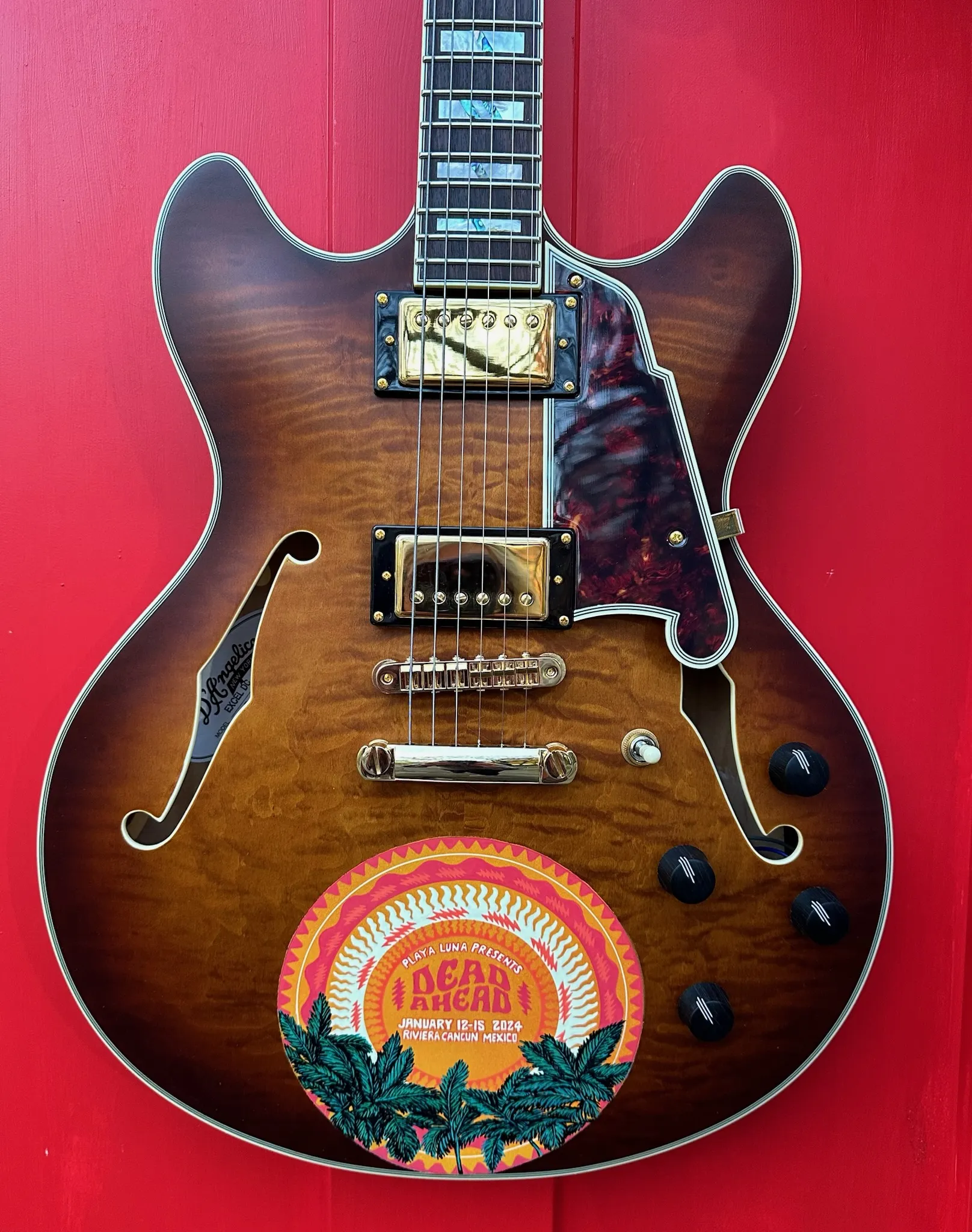 Dead and Company hand-painted Telecaster by Nancy Elhallak