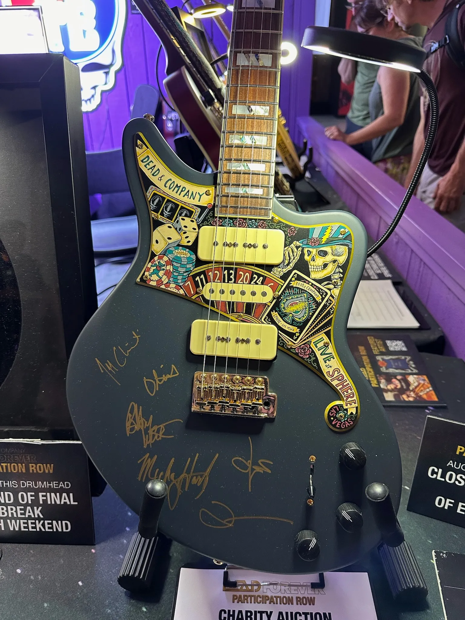 Dead and Company original art guitar signed for charity